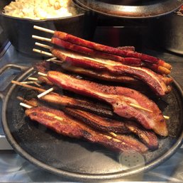 Bacon on a stick - concessions at Nationwide CBJ game.