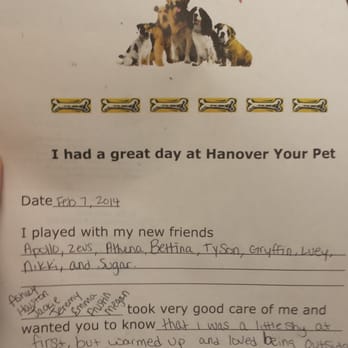 Hanover Your Pet - Oliver's daycare report card - Pet Sitting Near Me - Mechanicsville, Virginia Hanover Your Pet - Oliver's daycare report card - Pet Sitting Near Me - Mechanicsville, Virginia