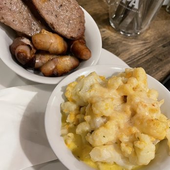 The Warwick Castle - Pigs in the blanket and cheesy cauliflower; both not great. - Pubs Near Me - London, XGL The Warwick Castle - Pigs in the blanket and cheesy cauliflower; both not great. - Pubs Near Me - London, XGL