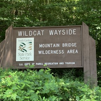 Wildcat Branch Falls - Entrance Sign - Hiking Near Me - Cleveland, South Carolina