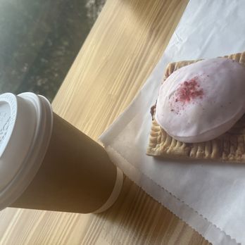 Window Coffee Bar - Hot cookie macchiato and raspberry prickly pear poptart - Coffee & Tea Near Me - Phoenix, Arizona