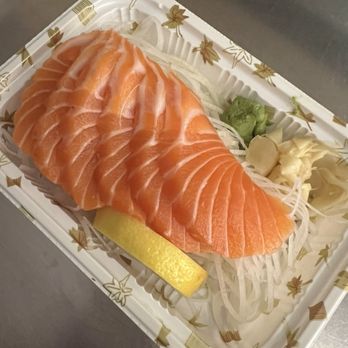 Sushi Town - 1/2 order Salmon Sashimi. - Japanese Near Me - North Vancouver, British Columbia Sushi Town - 1/2 order Salmon Sashimi. - Japanese Near Me - North Vancouver, British Columbia