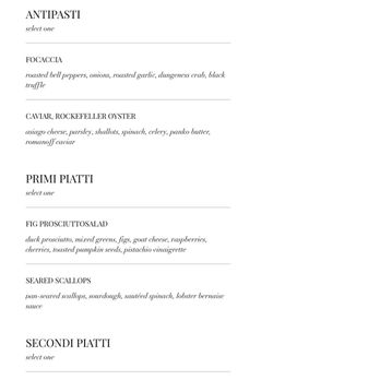 Massimo Ristorante - The NYE menu - unbelievable. We would have came even if the price was $150 pp - Italian Near Me - Walnut Creek, California Massimo Ristorante - The NYE menu - unbelievable. We would have came even if the price was $150 pp - Italian Near Me - Walnut Creek, California