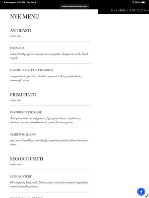 Menu photo 2 Massimo Ristorante Walnut Creek, CA Menu photo 2 Massimo Ristorante Walnut Creek, CA