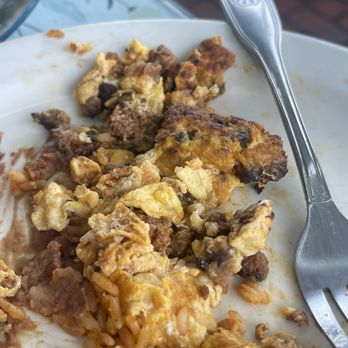 Kimmie's Coffee Cup - Burned chorizo and eggs. - Breakfast & Brunch Near Me - Cypress, California