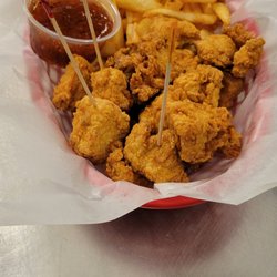 The Wooden Keg - House made Beer Batter Chicken Bites one of The Wooden Kegs Specialty items~
