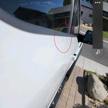 Dings n Dent - Toughest to remove section on aluminum panel - Mobile Dent Repair Near Me