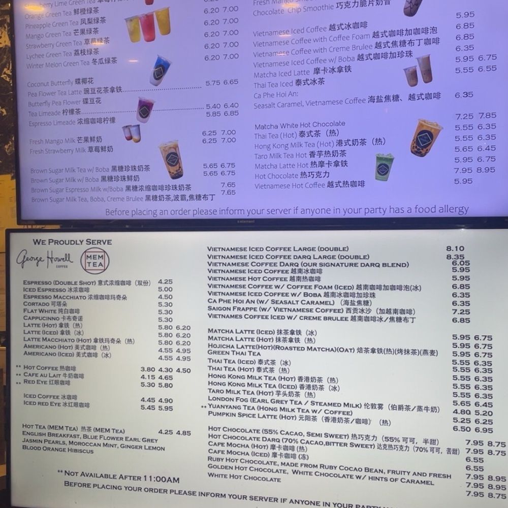 Cafe Darq - Menu - Asian Fusion Near Me - Boston, Massachusetts