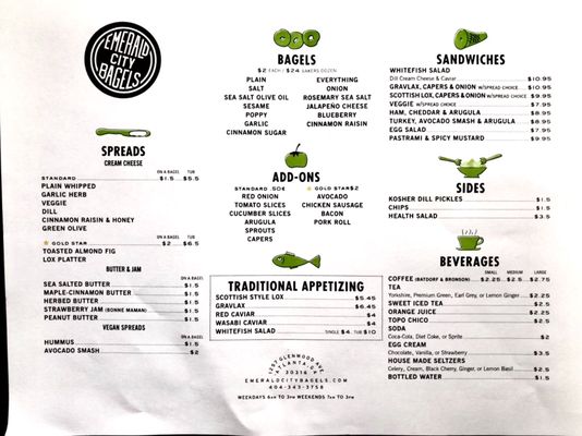 Menu photo 8 Emerald City Bagels Atlanta, GA Menu photo 8 Emerald City Bagels Atlanta, GA