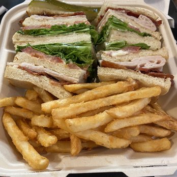 Broken Yolk Cafe - Club sandwich with fries - Breakfast & Brunch Near Me - San Diego, California Broken Yolk Cafe - Club sandwich with fries - Breakfast & Brunch Near Me - San Diego, California