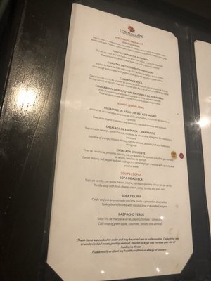 Menu photo 1 Los Gallos Puerto Aventuras, ROO Menu photo 1 Los Gallos Puerto Aventuras, ROO