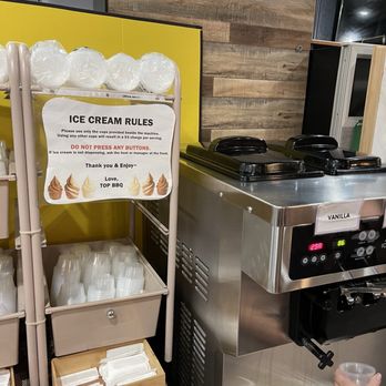 Top BBQ Grill & Pocha Cafe - Ice cream machine - Barbeque Near Me - Buena Park, California