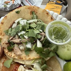 Lorena's Mexican Grill - Fish and carnitas tacos.  Yummy in da tummy!