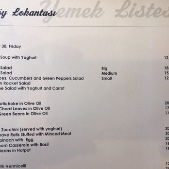 Karaköy Lokantası - Lunch menu - Turkish Near Me - Istanbul, 34 Karaköy Lokantası - Lunch menu - Turkish Near Me - Istanbul, 34