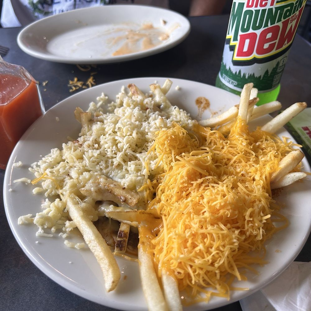 Skyline Chili - Chili cheese fries half regular half habanero cheese! - Fast Food Near Me - Cincinnati, Ohio Skyline Chili - Chili cheese fries half regular half habanero cheese! - Fast Food Near Me - Cincinnati, Ohio