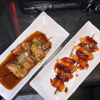 Joo Pocha - Pork Belly and Sausage Rice Cake Skewers - Korean Near Me - Los Angeles, California Joo Pocha - Pork Belly and Sausage Rice Cake Skewers - Korean Near Me - Los Angeles, California