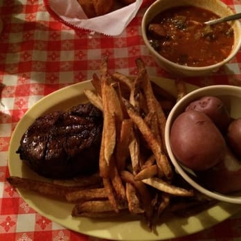 Doe's Eat Place - Queens Filet, fries and red potatoes. - Steakhouses Near Me - Bentonville, Arkansas Doe's Eat Place - Queens Filet, fries and red potatoes. - Steakhouses Near Me - Bentonville, Arkansas