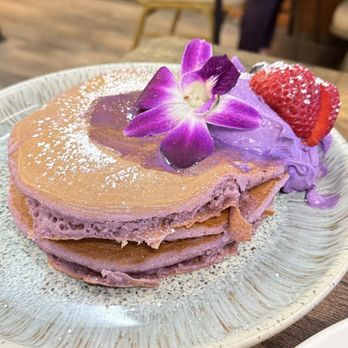 Guieb Cafe - Ube pancakes - New American Near Me - Aiea, Hawaii Guieb Cafe - Ube pancakes - New American Near Me - Aiea, Hawaii