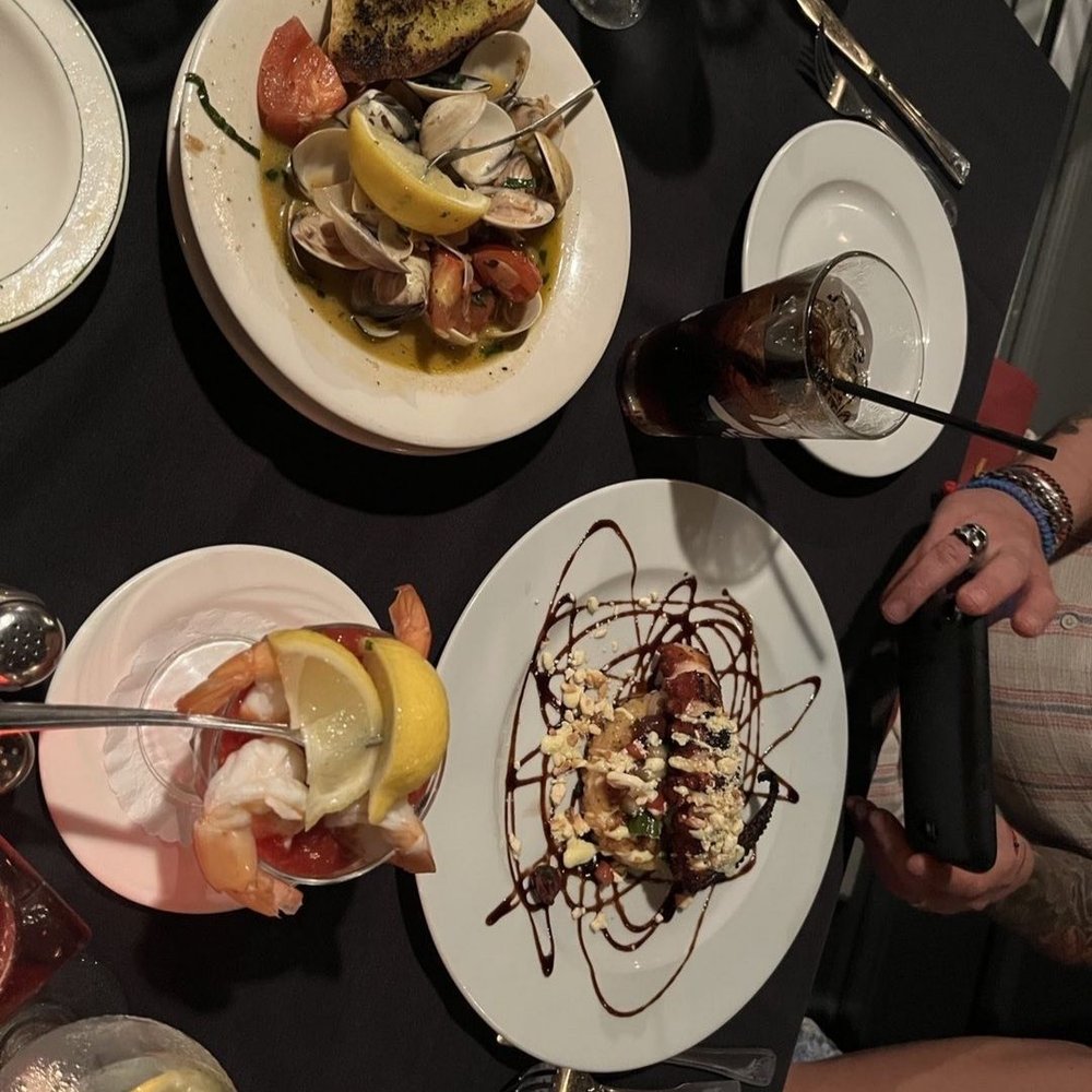 1 North Steakhouse - Grilled octopus.... shrimp cocktail.....sautéed baby clams - Steakhouses Near Me - Hampton Bays, New York