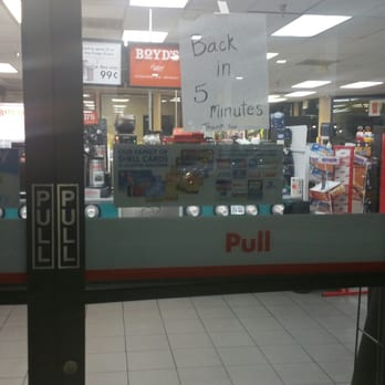 Shell - This gas station is unprofessional this is a sign that was on the door after 15 minutes of waiting I gave up - Gas Stations Near Me - Riverside, California