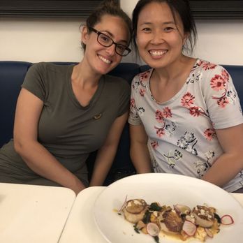 VIM Dining & Desserts - Scallops make me happy. Not pictured is the sweet corn gnudi... because... well... we all finished it so quickly. - New American Near Me - Santa Cruz, California