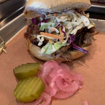 Hickory & Spice - Pulled pork sandwich - Barbeque Near Me - Orange, California