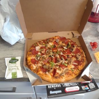 Domino's Pizza - Ordered without mushrooms, and they put mushrooms on. We also didn't pay for the salad dressing they gave us... - Pizza Near Me - Littleton, Colorado Domino's Pizza - Ordered without mushrooms, and they put mushrooms on. We also didn't pay for the salad dressing they gave us... - Pizza Near Me - Littleton, Colorado