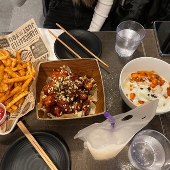 Anytime Kitchen  - Truffle Fries Popcorn Chicken Ddukbokki - Korean Near Me - New York, New York