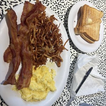 Avalon Diner- Stafford - Two egg breakfast with extra crispy hashbrowns. Pretty good and my eggs were cooked perfectly - Diners Near Me - Stafford, Texas Avalon Diner- Stafford - Two egg breakfast with extra crispy hashbrowns. Pretty good and my eggs were cooked perfectly - Diners Near Me - Stafford, Texas