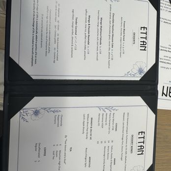 Ettan - Dessert menu - Indian Near Me - Palo Alto, California
