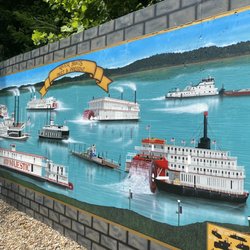 River Boat Mural