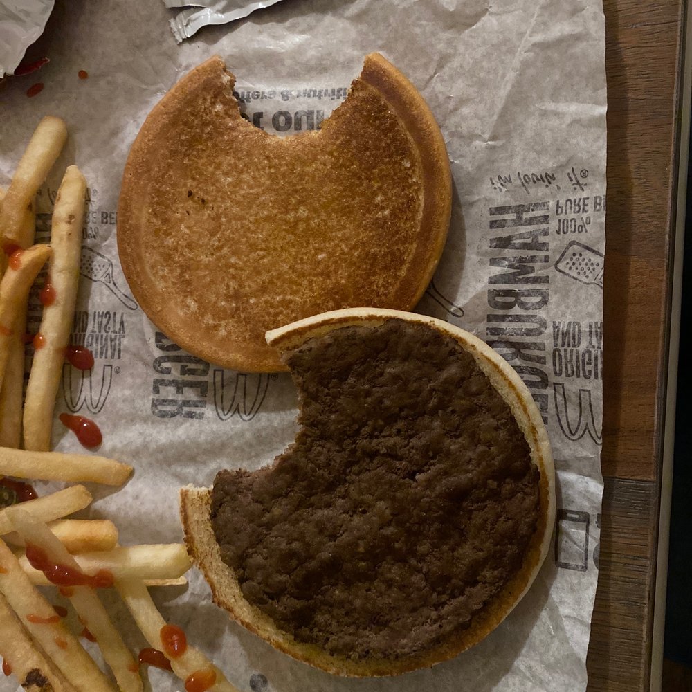 McDonald's - Plain ass hamburger - Burgers Near Me - Los Angeles, California