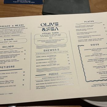 Olive & Sea - Menu - Mediterranean Near Me - Fort Lauderdale, Florida