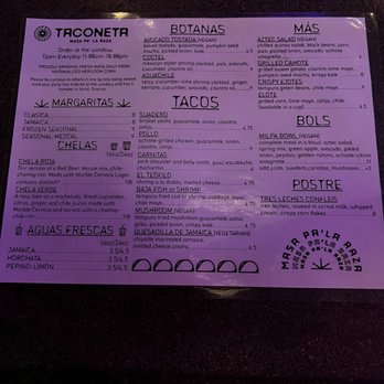 Taconeta - Menu - Tacos Near Me - El Paso, Texas