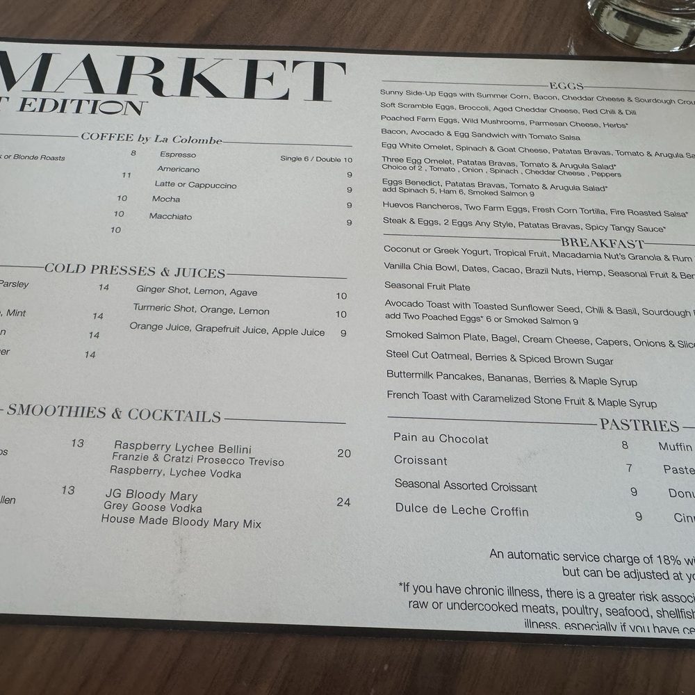 Market at EDITION - Menu - Coffee & Tea Near Me - Miami Beach, Florida Market at EDITION - Menu - Coffee & Tea Near Me - Miami Beach, Florida