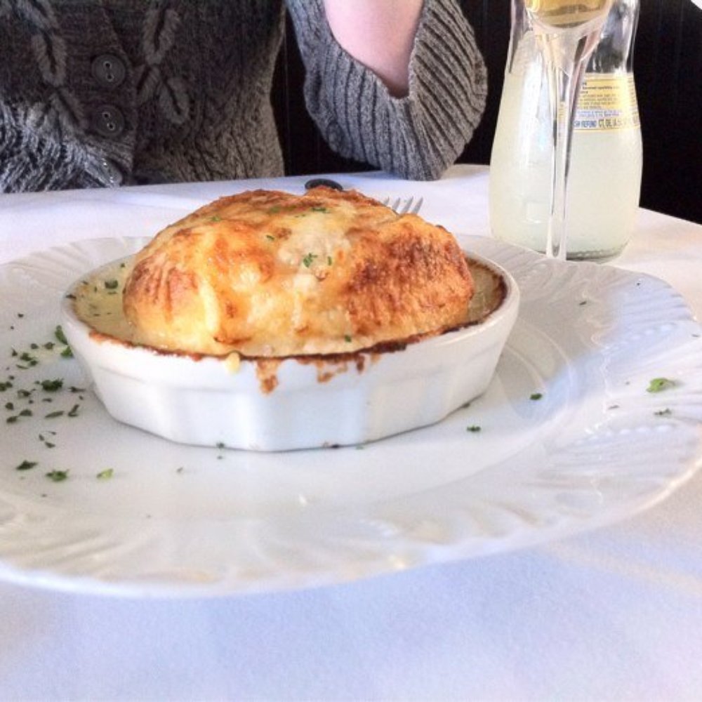 Suzette's Creperie - Three-cheese soufflé - French Near Me - Wheaton, Illinois