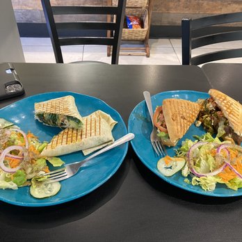 Lemon Slice Cafe - Awaze Tibs Panini and Roasted Portobello Wrap Panini - Desserts Near Me - Silver Spring, Maryland