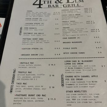 4th & Elm Bar & Grill - Menu - Bars Near Me - Wamego, Kansas 4th & Elm Bar & Grill - Menu - Bars Near Me - Wamego, Kansas