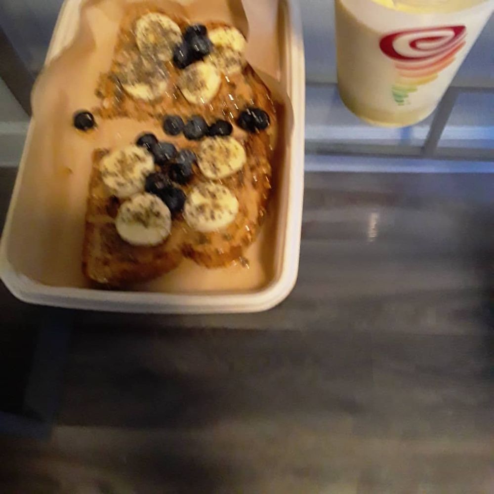 Einstein Bros. Bagels - Peanut butter crunch with bananas. - Bagels Near Me - Tempe, Arizona Einstein Bros. Bagels - Peanut butter crunch with bananas. - Bagels Near Me - Tempe, Arizona