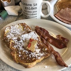 Goose N the Tree - Senior French toast and bacon, very good.