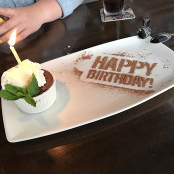 Yard House - Make sure to tell them when it's your birthday. Free chocolate soufflé. - New American Near Me - Cincinnati, Ohio Yard House - Make sure to tell them when it's your birthday. Free chocolate soufflé. - New American Near Me - Cincinnati, Ohio
