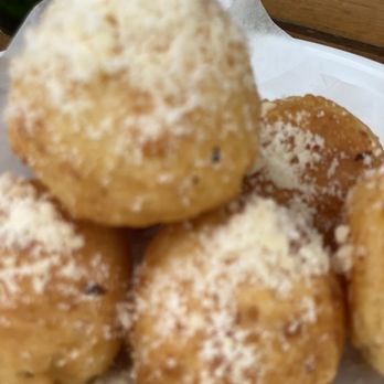 Amara at Paraiso - Yuca Cheese Puffs, tastes like pan de Bono - Latin American Near Me - Miami, Florida