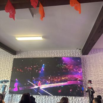 Con Huevos - Huge screen in the restaurant - Breakfast & Brunch Near Me - Hawthorne, California Con Huevos - Huge screen in the restaurant - Breakfast & Brunch Near Me - Hawthorne, California