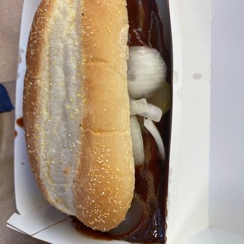 McDonald's - a hot dog with onions and ketchup - Fast Food Near Me - Mount Pleasant, South Carolina McDonald's - a hot dog with onions and ketchup - Fast Food Near Me - Mount Pleasant, South Carolina