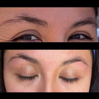 Lucky Nails & Spa - Eyebrows before and after! I have a scar and she did a good job! Eyebrows by Anna - Nail Salons Near Me - Albuquerque, New Mexico