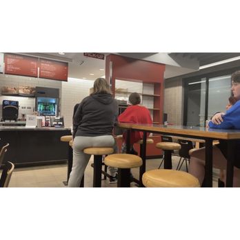 Chipotle Mexican Grill - People waiting for carry out as workers stand around - Mexican Near Me - Olathe, Kansas