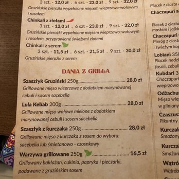 Chinkalnia - Menu in polish - Georgian Near Me - Kraków, Massachusetts Chinkalnia - Menu in polish - Georgian Near Me - Kraków, Massachusetts