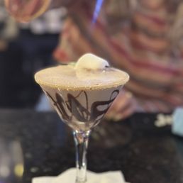 Their delicious s'mores martinis with a roasted marshmallow on top! Yum! Their delicious s'mores martinis with a roasted marshmallow on top! Yum!