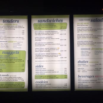 PDQ Chicken - Drive through menu board - Fast Food Near Me - Riverview, Florida