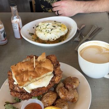 Morning Jam - Breakfast Sammy, vanilla cappuccino, and chilaquiles - Breakfast & Brunch Near Me - Chandler, Arizona Morning Jam - Breakfast Sammy, vanilla cappuccino, and chilaquiles - Breakfast & Brunch Near Me - Chandler, Arizona